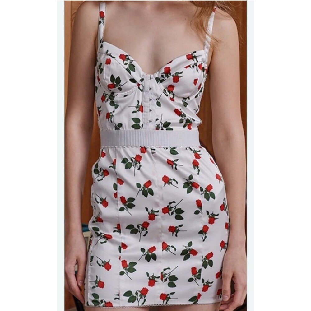 For Love & Lemons “Love Song” Roses Mini Dress- XS